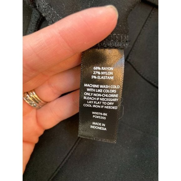 BETABRAND Straight Leg: Classic Dress Pant Yoga Pant- Black. STYLE: W0076-BK. Si - Picture 4 of 5